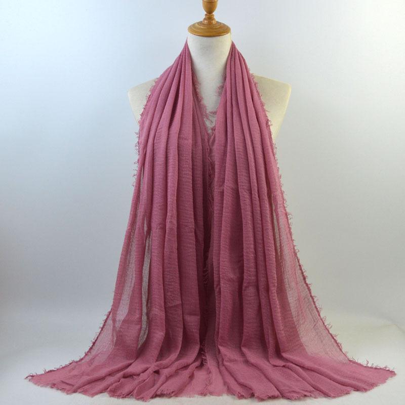 

Cotton Linen Crinkle Ethnic Style Scarf Lightweight Breathable Shawl Soft Textured Wrap for Daily Use Travel One Size