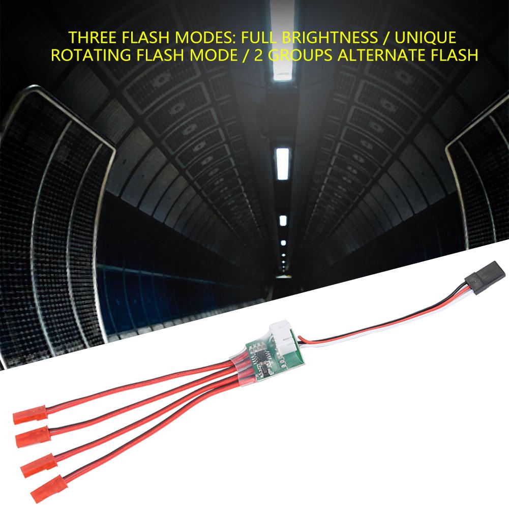 RC Aircraft Accessory LED Light Strip Controller for Remote Control Airplane (3S)