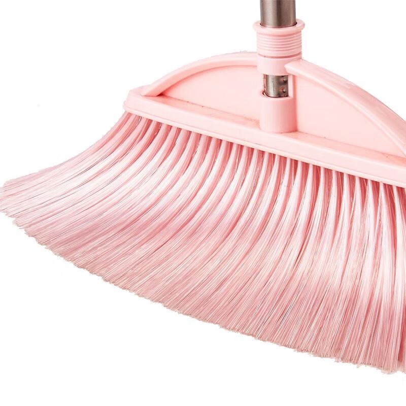 Hersdiger Plastic Broom Set with Stainless Steel Handle
