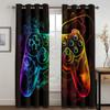 Free Shipping Modern Game Gamer Dreamy Controller Children's Thin Window Curtains for Boy Kid Living Room Bedroom Decor 2Pieces