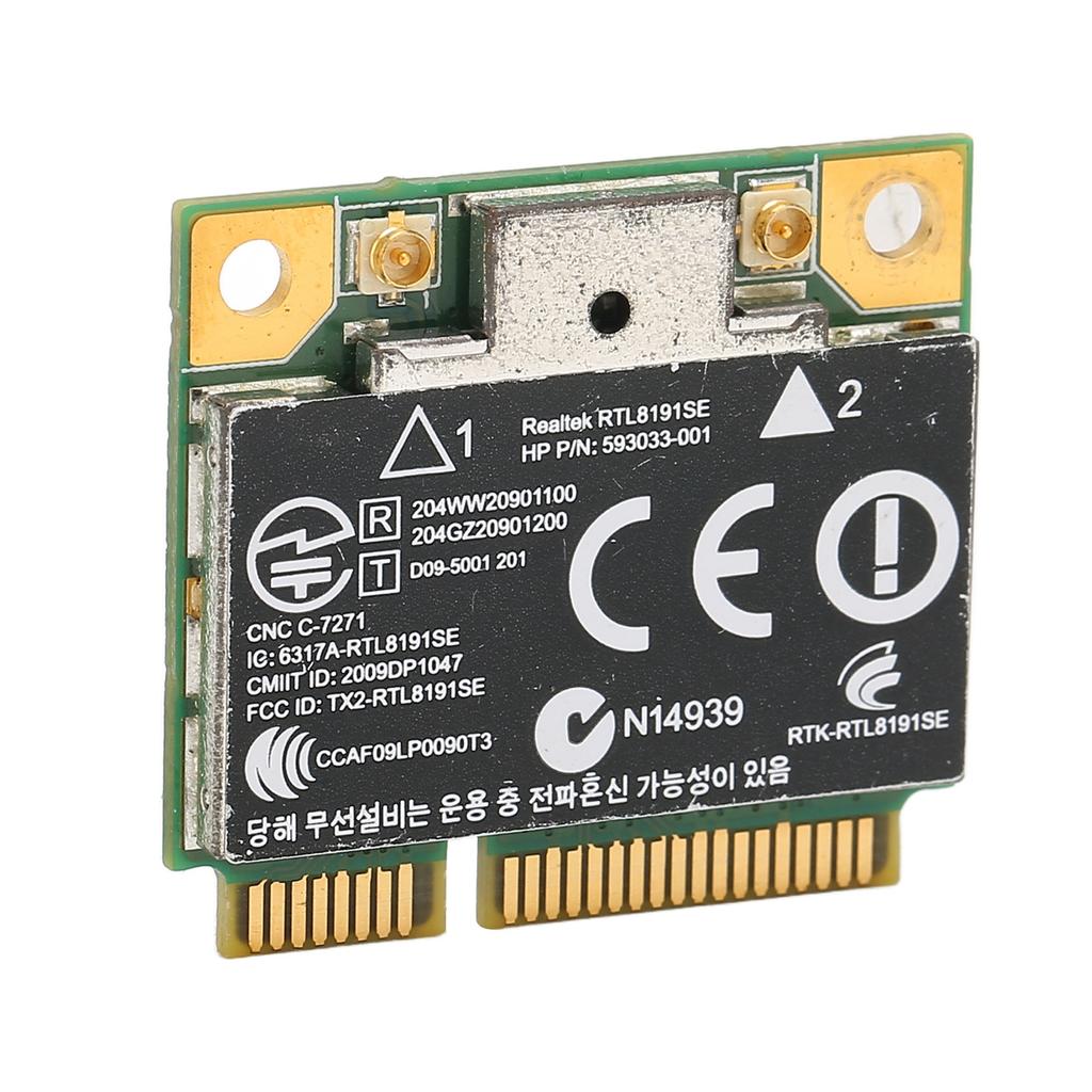 Mini-PCI-E WLAN-Karte Langlebige Platine 2,4 GHz 150 Mbit/s Stabile Drahtlose Netzwerkkarte für Computer