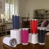 20oz Double-Wall 304 Stainless Steel Insulated Cup, Thermal & Cold Retention, Spray Coated Tumbler, Car Cup, Portable Beer Mug