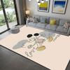 Mickey Mouse cartoon print rug, non-slip and stain-resistant floor protection rug, home décor.