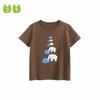 27Kids Kidsren's Short-Sleeved T-Shirt Summer Boys' Pure Cotton Half-Sleeved Tops Baby Boy Elephant Clothes Kidsren's Clothing Summer Clothing