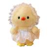 PP Cotton Yellow Duck Plush Toy Fluffy Bow Tie Duck Plush Doll  Birthday Parties