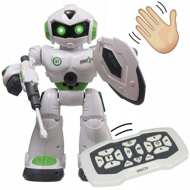 Robot Zdalnie Sterowany Gestem Dłoni + Pilot Muzyka Światło Tańczy Strzela