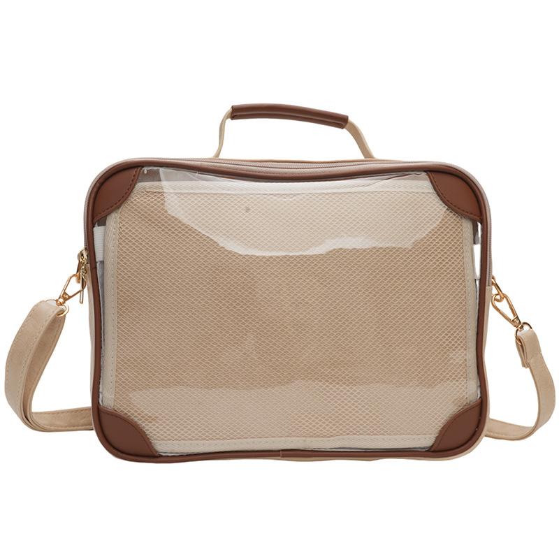 Cute Transparent Versatile Shoulder Bag Itabag Japanese Crossbody Handbags Women PU Leather JK Uniform Bags Purses and Handbags