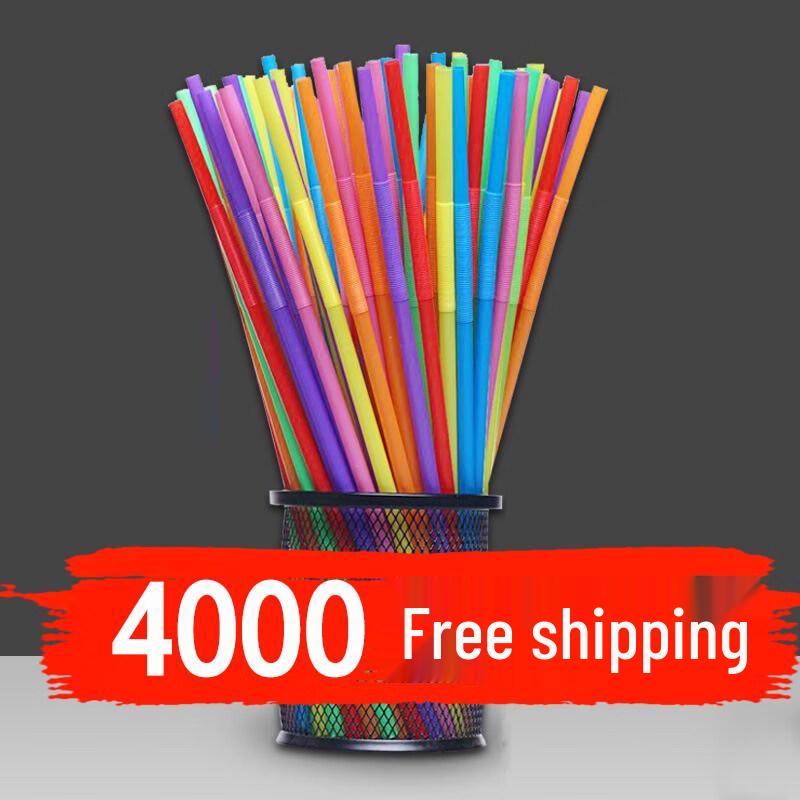 ZISIZ Disposable Plastic Straws