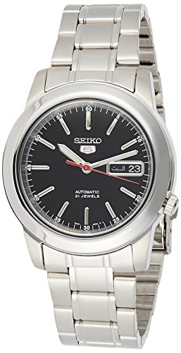 

Seiko Мужские аналоговые часы SNKE53K1S из нержавеющей стали с черным циферблатом