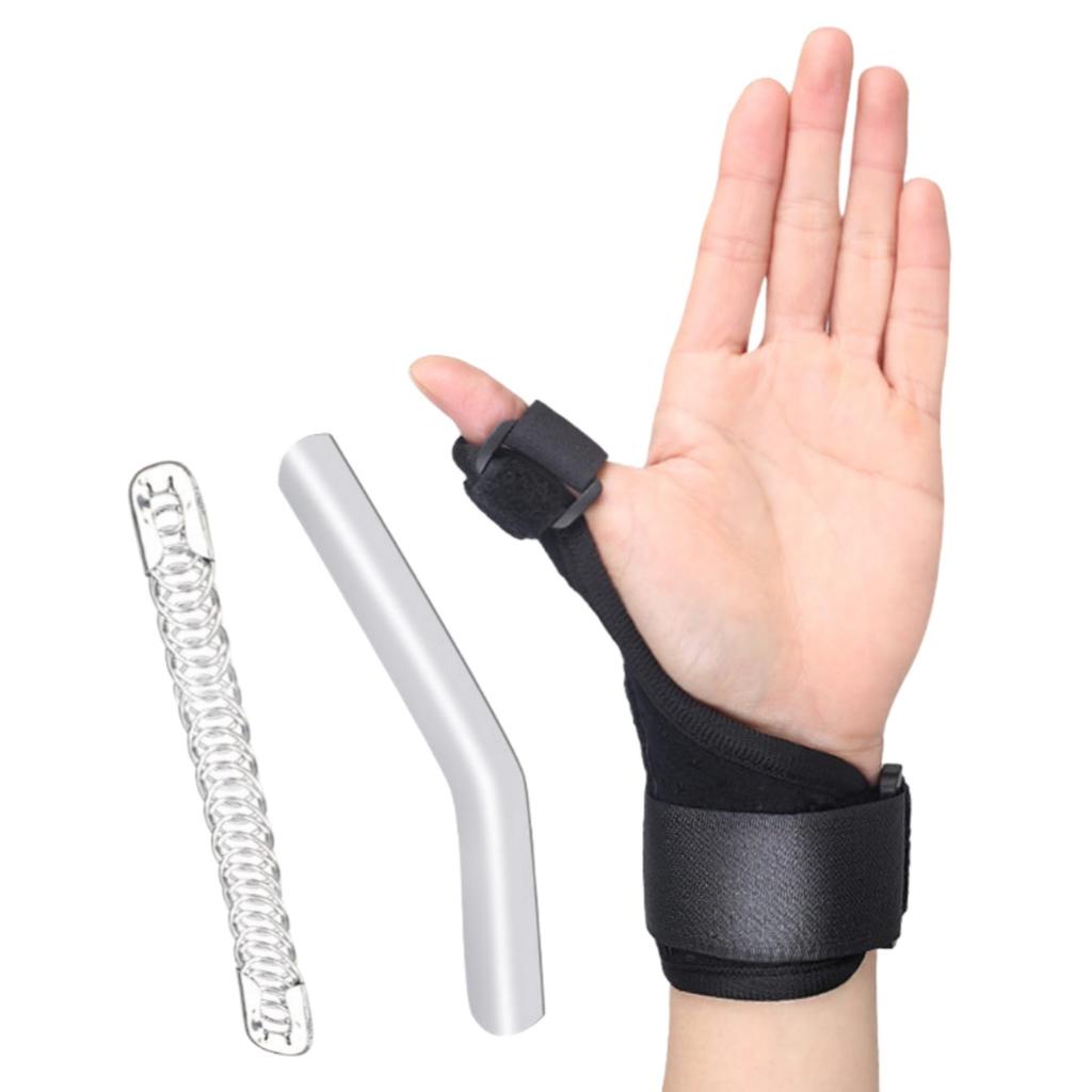 Thumb Splint Brace Wrist Support Stabilizer Aluminum Plate Fixed Finger Guard For Sprains Trigger Pain Relief