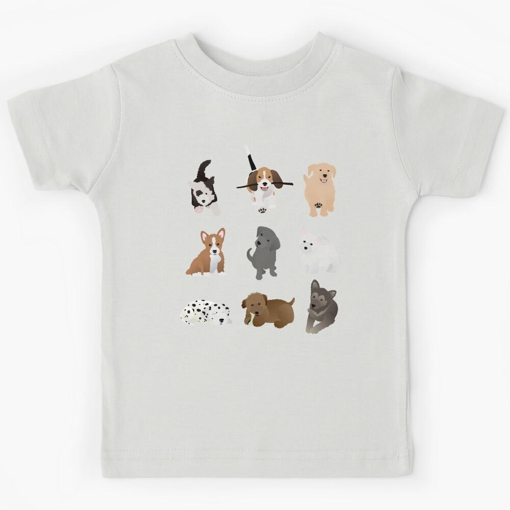Puppies (blue) Kids T-Shirt