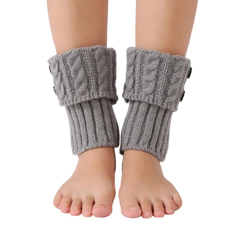 Women's Short Knitted Leg Warmers Acrylic Boot Cuffs for Superior Warmth Comfort Elastic Fit Ideal for Winter Activities