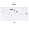 Man Rimless Reading Glasses Women Blue Light Blocking Read Glasses Hd Lenses Presbyopic Eyewear Frameless Presbyopia Eyeglasses