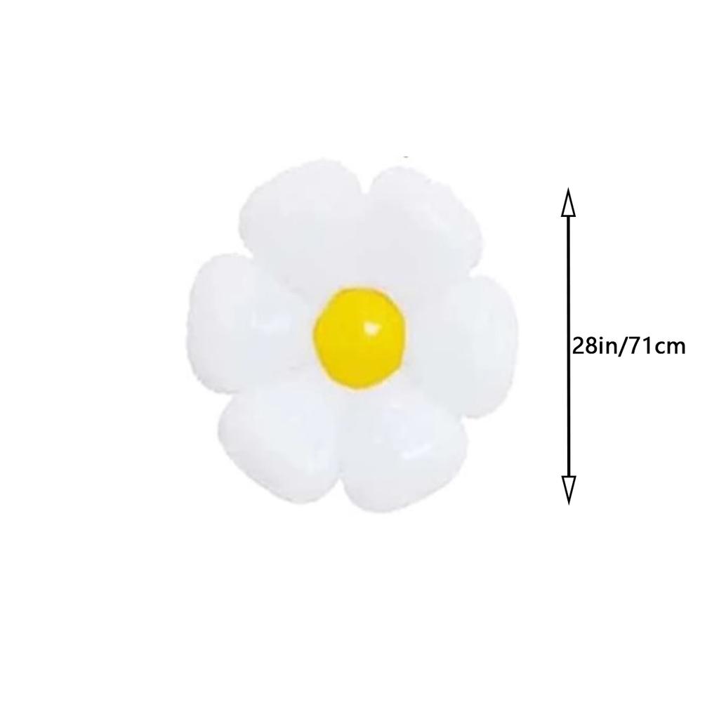 130Pcs Daisy Balloon Garland Arch Kit Macaron Pastel Pink and Yellow Boho Groovy Party for Baby Shower Wedding Birthday Sunflower Decor