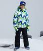 WOWULOVELY Snowboarding Apparel Set for Skiing and Sizes Jacket and Pants Waterproof and Warm for Snow Play Top and Bottom Size Kids' Boys,