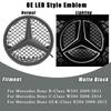 For Mercedes Benz W204 W245 X204 Class Front Grille Star Emblem Illuminated Logo Glossy Black and Chrome Silver Newest 3D Style BF1