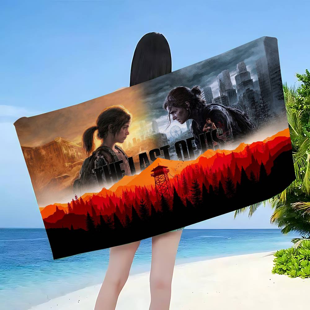 Game The L-Last Of U-Us Microfiber Blanket Quick Drying Beach Towels Oversized Printing Super Absorbent Pool Towel Blanket
