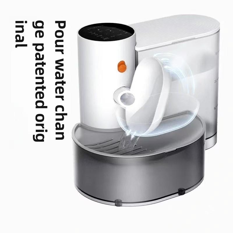 

Диспенсер для воды для кошек, движущаяся вода, отключенная автоматическая поилка для домашних животных, поилка для домашних животных, фонтан для кошек 3L белый