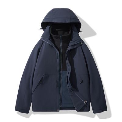 3-in-1 Jacket, Couple's Spring and Autumn Men's and Women's Three-proof Hooded Jacket