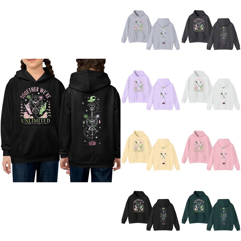 Women's Hooded Gradient Printed Long Sleeved Sweatshirt Loose Women's Sweatshirt  Sweatshirt
