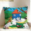 Schattige M-Moomins Kussensloop Zachte Kussenhoes Moderne Kussenslopen Voor Bank Sofa Slaapkamer