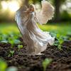 Angel Garden Stake Fairy Accessories Planter Collection Cute Plaque Sign 2D