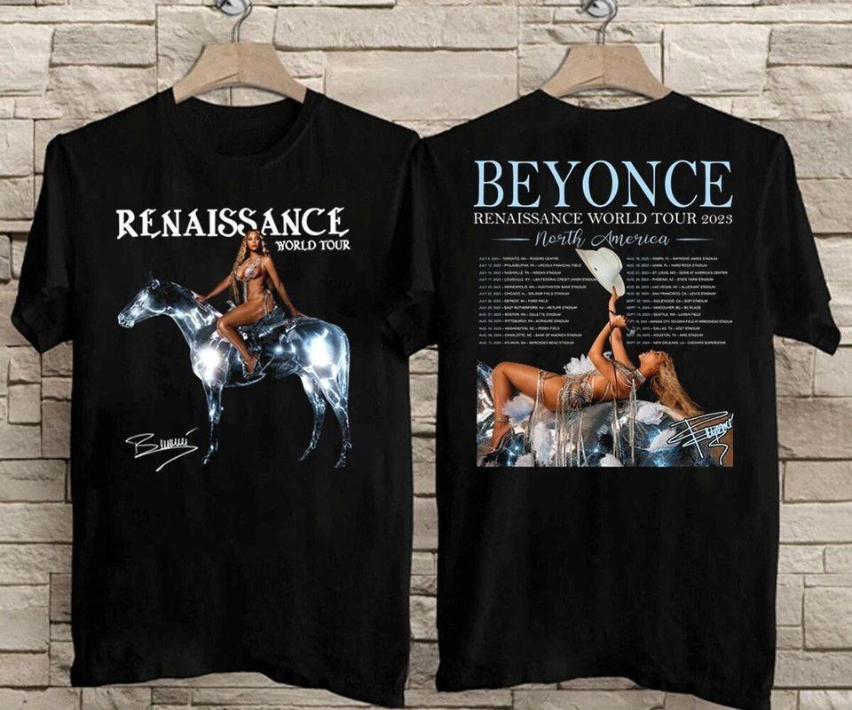 

2023 Beyonce Renaissance North American Tour T-Shirt Beyonc Tour Double Sided S Unisex T-Shirt XL
