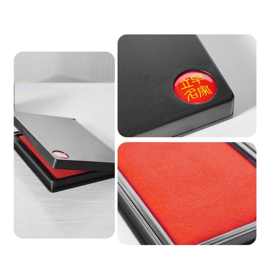 Reusable Stamp Pad Portable Ink Pad with Quick-Drying Ink Works with Rubber Metal And Wood Stamps Felt Pad for Office And Crafting