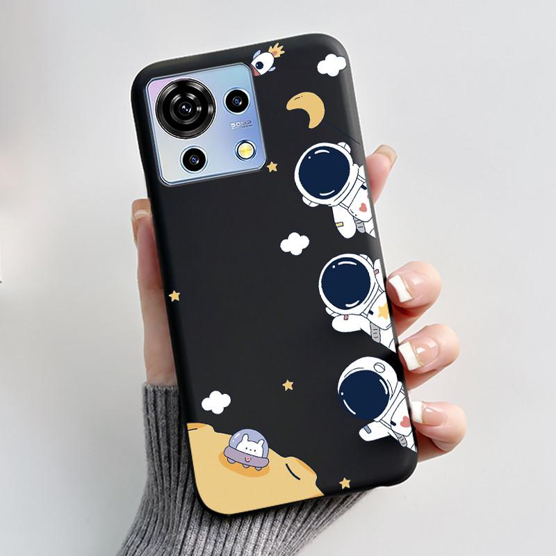 Süße Cartoon Hülle Für ZTE Blade V50 Vita 4G Bedruckte Schale Schutzhülle Weiches Silikon Schwarzes Gehäuse