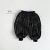 Kids Corduroy Fleece Lined Thickened Warm Casual Winter Pants For Boys And Girls