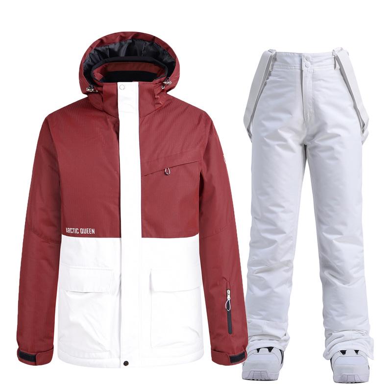 Couples' Warm Korean-Style Snowboard Suit Set