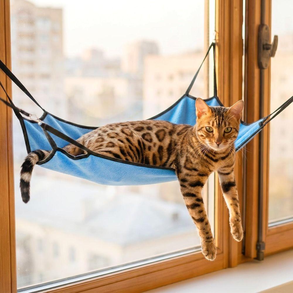 Portable Breathable Cat Hammocks Foldable Universal Pet Hammock Soft Hanging Bed Pet Supplies
