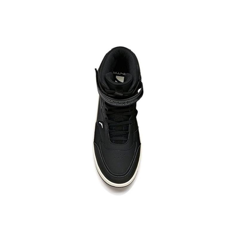 Anta men's high-top skate shoes black, comfortable lightweight non-slip 912048010-3