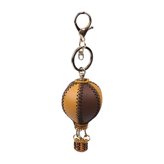 DIY Faux Leather Craft Kit Handmade Hot Air Balloon Keychain