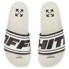 Off-White Rubber Flat Slip-On Sandals Women Sandals White Black OWIC007S22MAT0010110