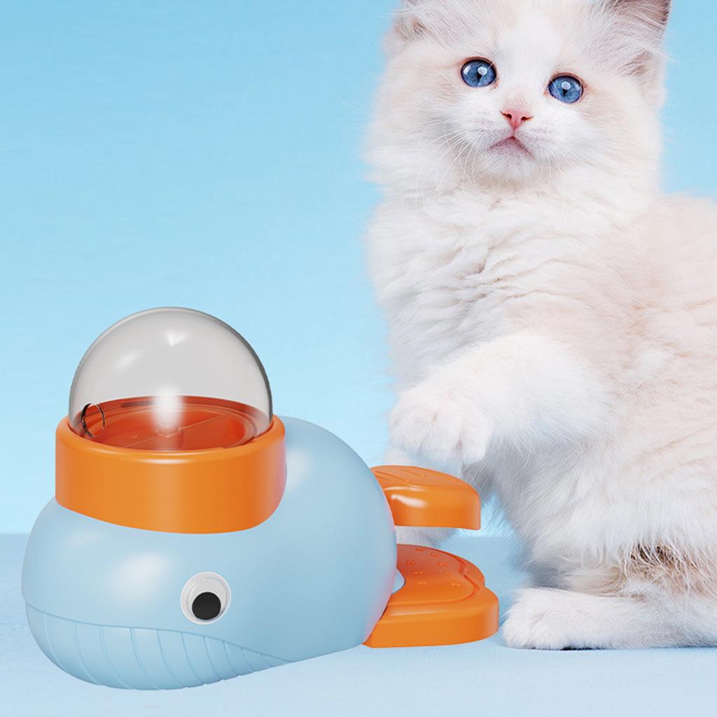 Cat Treat Dispenser Toy Whale-Shaped Dog Food Puzzle Slow Feeder Interactive Cat Puzzle Toy for Indoor Cats & Small Dogs