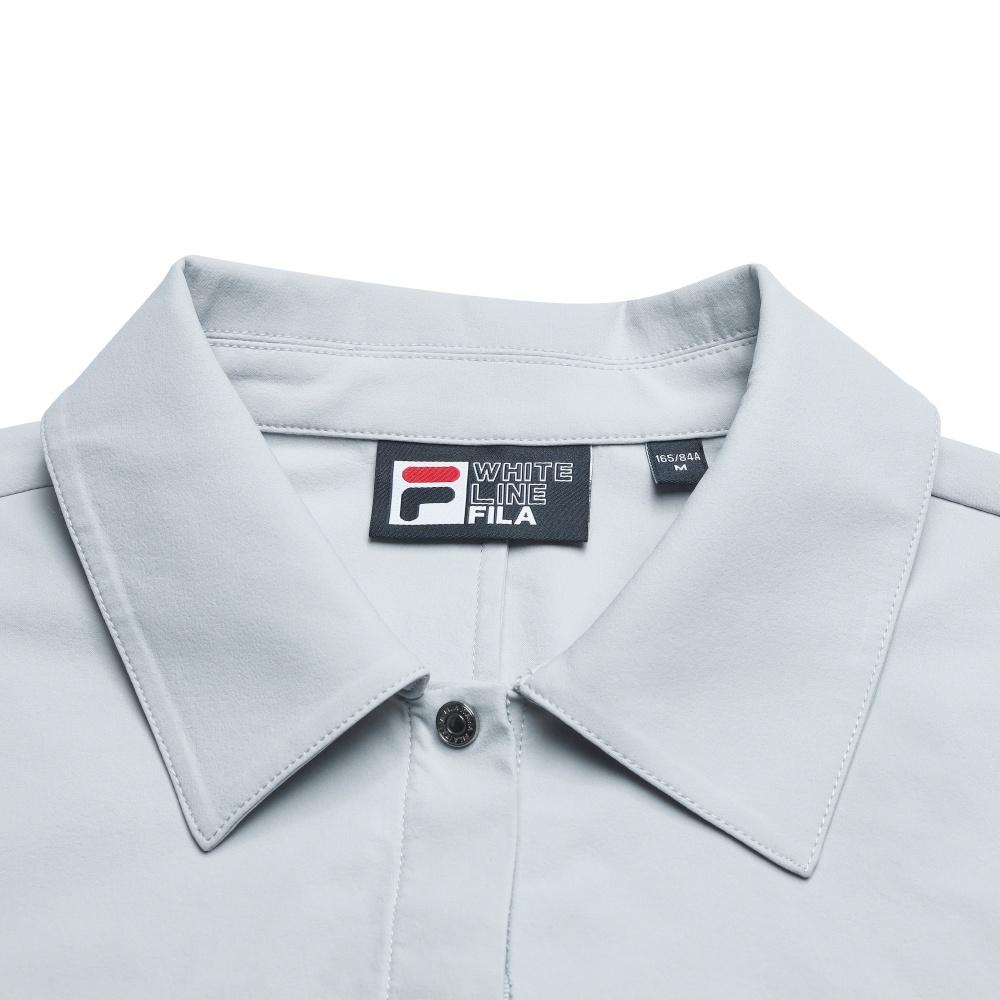 Fila White Contact Cool Simple Fashion Drawstring Short Sleeve Dress Women Dresses Gray F11W623316FGY