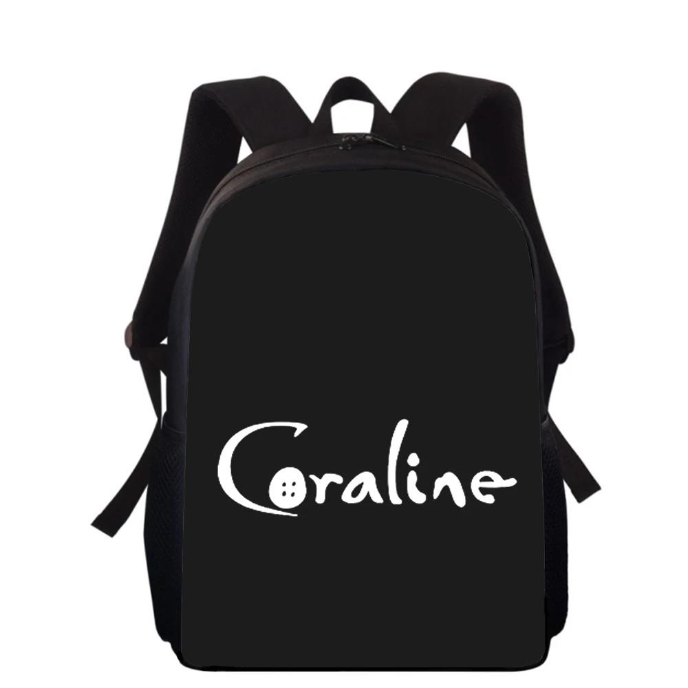 Coraline The Secret Door 3D Print Kids Backpack Primary School Bags for Boys Girls Back Pack Students School Book Bags