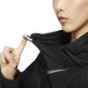 Nike Geprint Logo Waterdichte Jas met Capuchon Lange Mouwen Damesjassen Zwart DQ0883-010