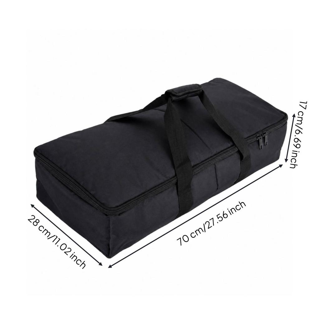 Padded Speaker Bag with Interior Divider Safekeeping for Performances, Karaoke
