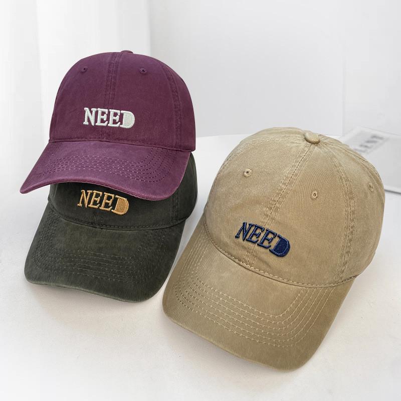 Need Letter Embroidery Baseball Cap With Adjustable Fit For Sun Protection And Casual Wear