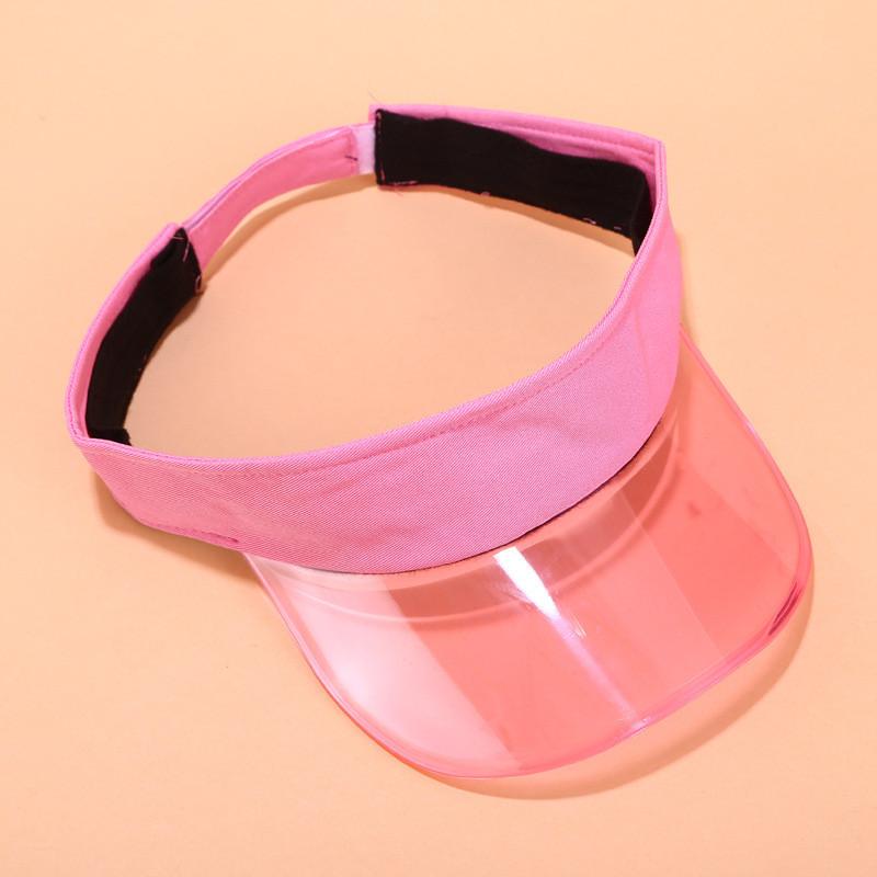 Summer Pvc Sun Hat With Extended Brim For Outdoor Beach Activities And Casual Wear