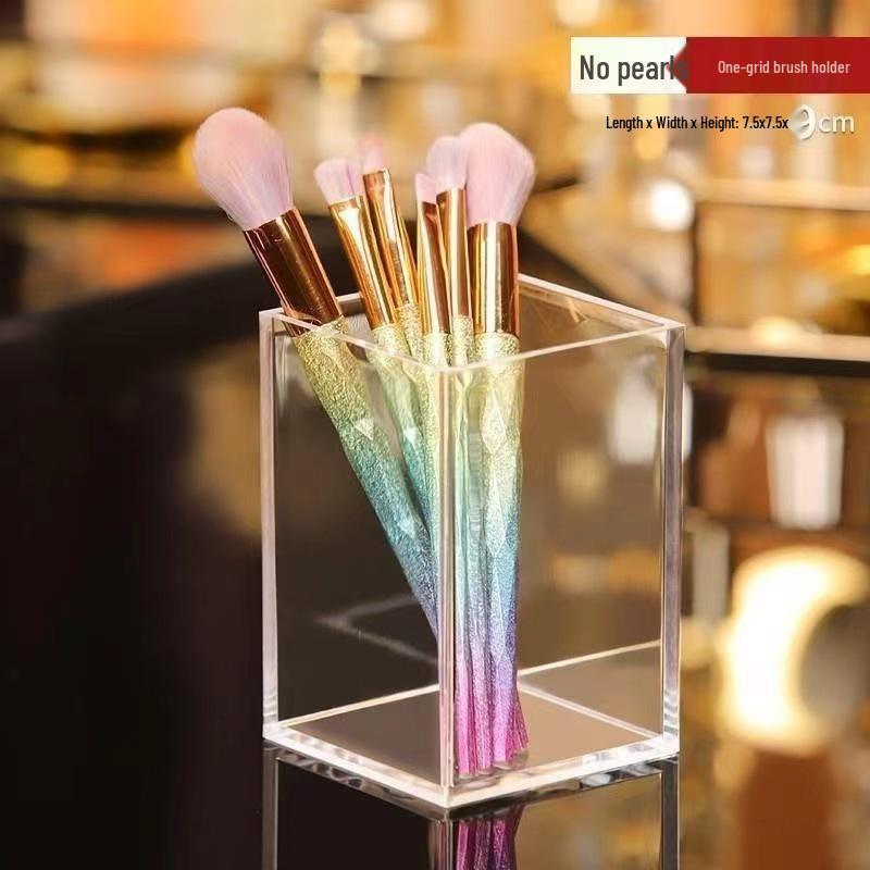 

Большая акриловая шкатулка для украшений с тремя отделениями для серег, гвоздиков и ручек