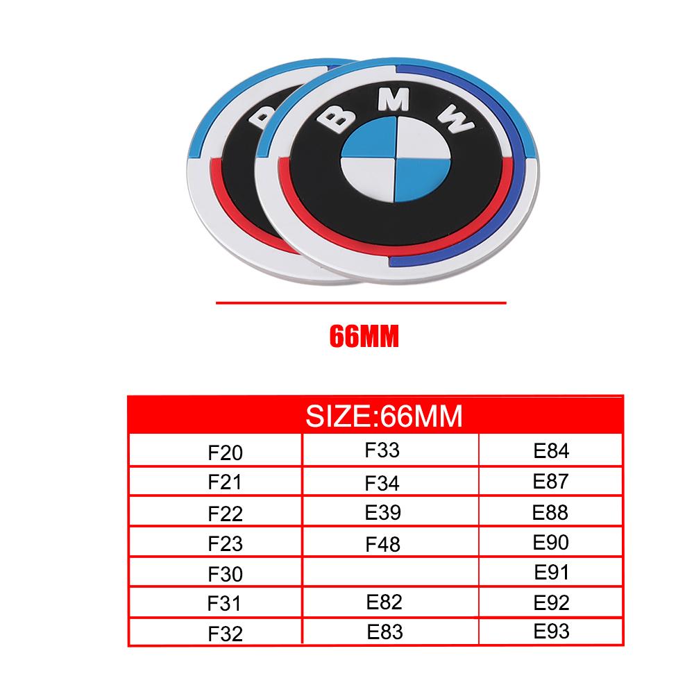 2Pcs Silica Gel Car Coaster Water Cup Anti-slip Pad Auto Accessories For Bmw M Performance E46 F10 E39 F20 E36 E90 E60 F30 X3 X5