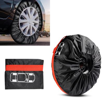 4-pieces Car Tire Covers Waterproof, Dustproof, and Dirt-Resistant Spare Tire Covers for 13-18 Inch / 19-21 Inch Tires