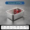 Abay Stainless Steel Perforated Square Steamer & Drain Tray with Lid