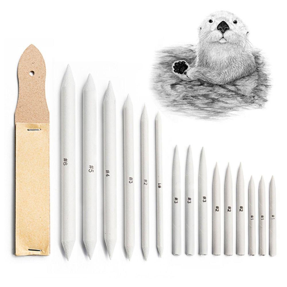 

16 шт., бумажные блендеры разных размеров, прочные карандашные палочки для смешивания, инструменты для рисования углем, для студентов