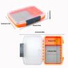 Waterproof Plastic Pockets Fly Fishing Box Portable Fishing Tackle Box Light Weight Fishing Tackle Hook Box Enduring