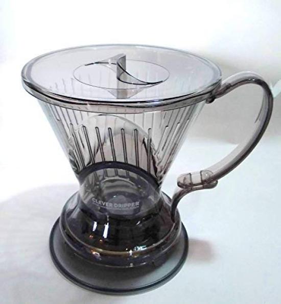 Clever Clever coffee dripper průsvitná černá velikost L