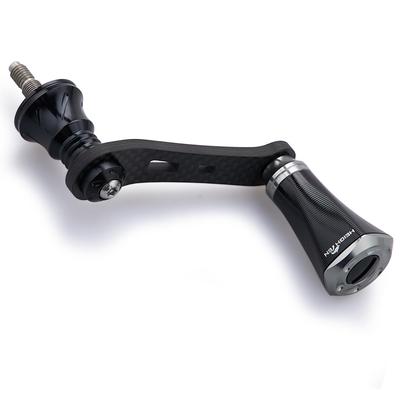 HEIGHTEN 42-mm-Rollengriff mit 20-mm-Knopf Shimano Daiwa Spinnrolle Universal Game Stream Tornado-Serie [Leichtes Angeln] (Schwarz & Rotguss) (696)